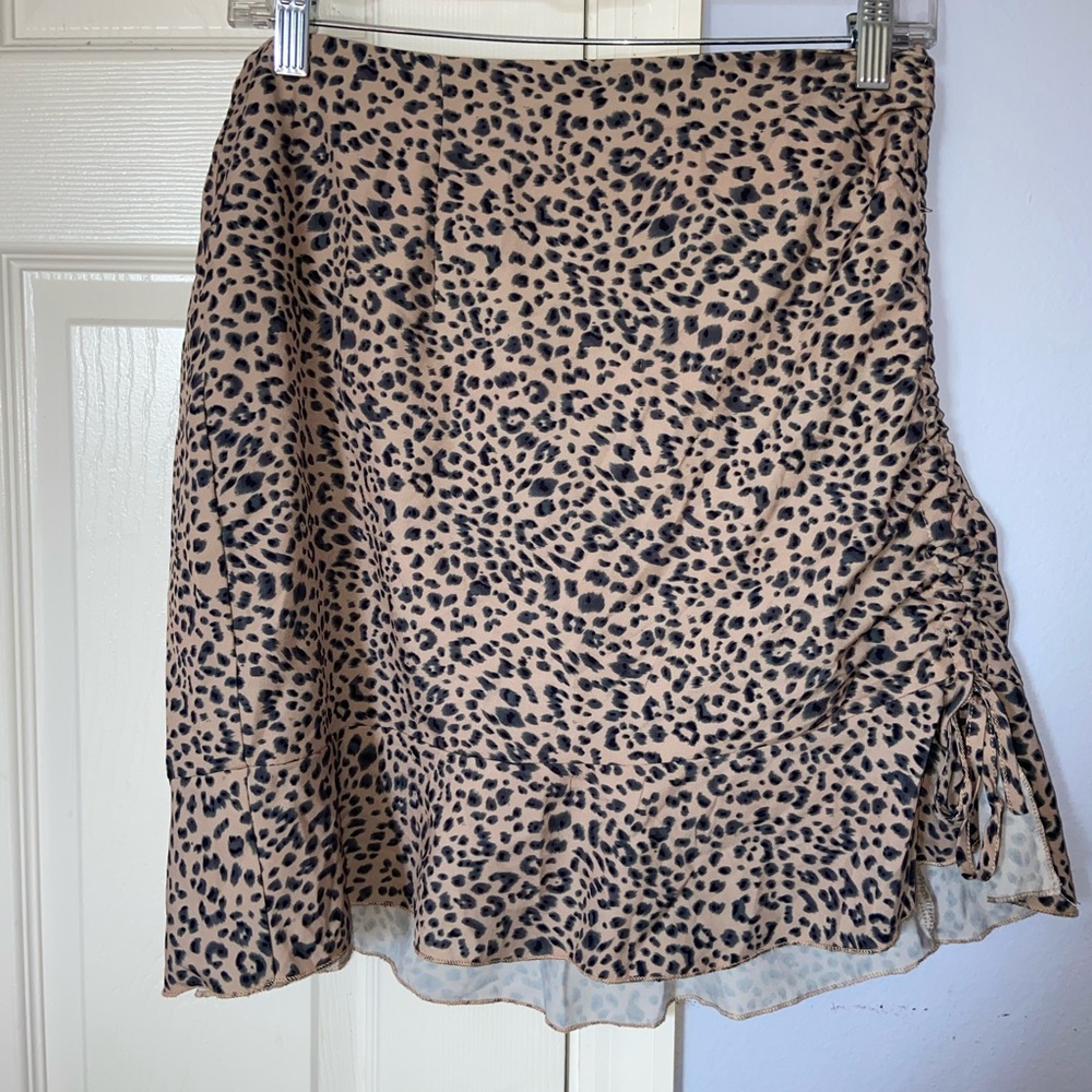 Cheetah mini skirt